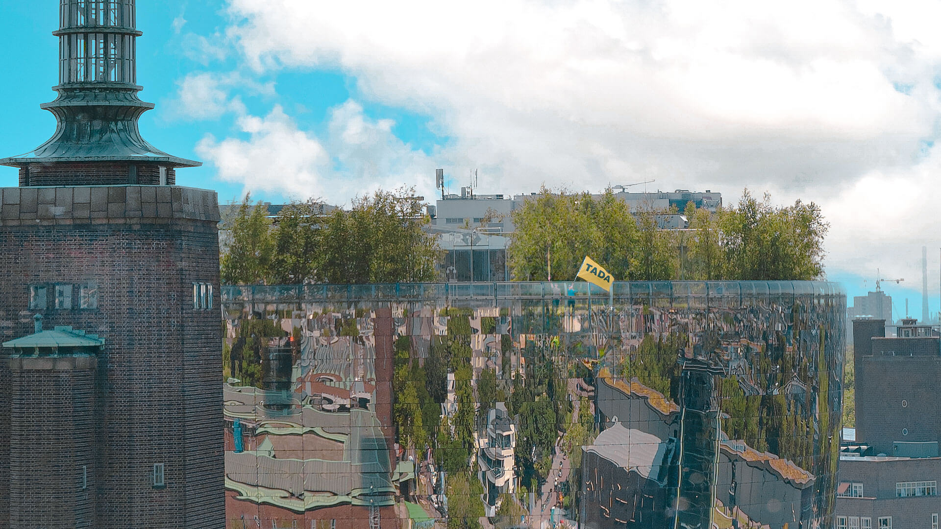 Showcase of TADA Camera on top of Museum Boijmans van Beuningen